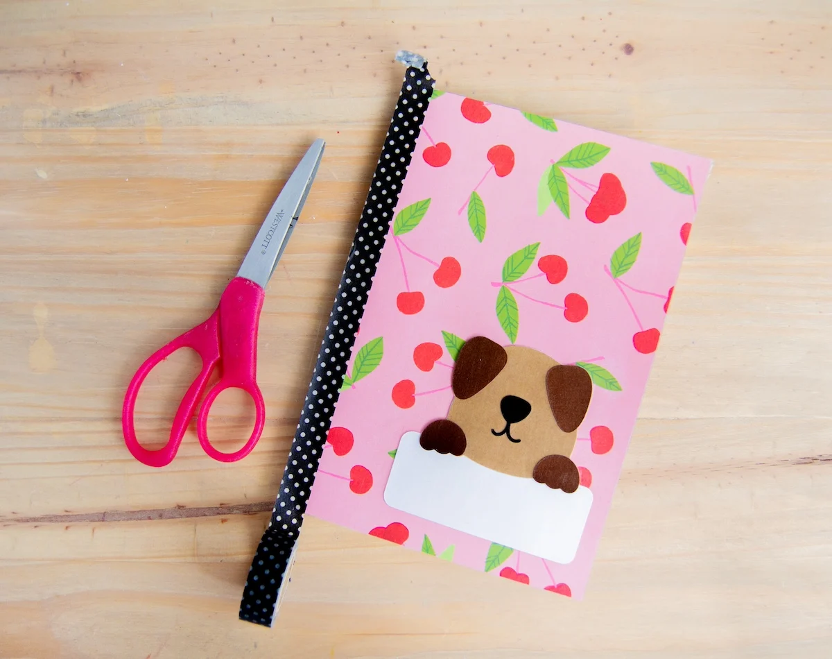 Add Washi Tape to the Side of the Notebook