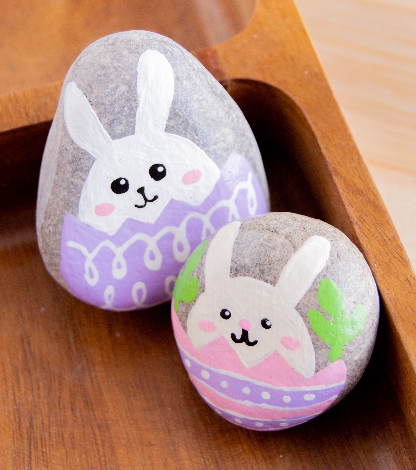 easter rock painting