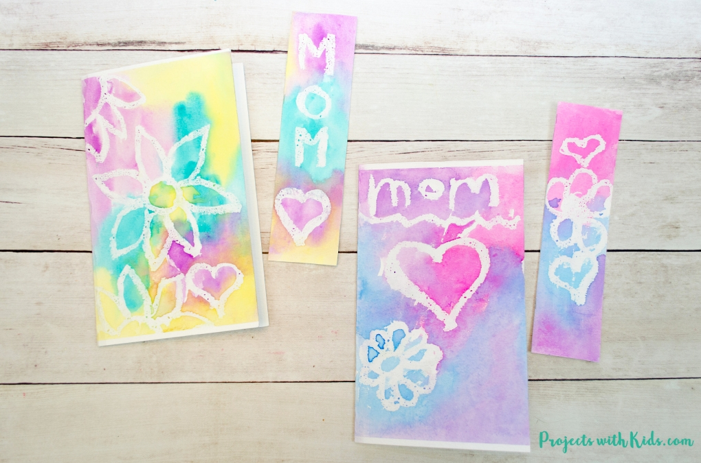 Mother's Day Bookmark & Card Watercolor Project for Kids