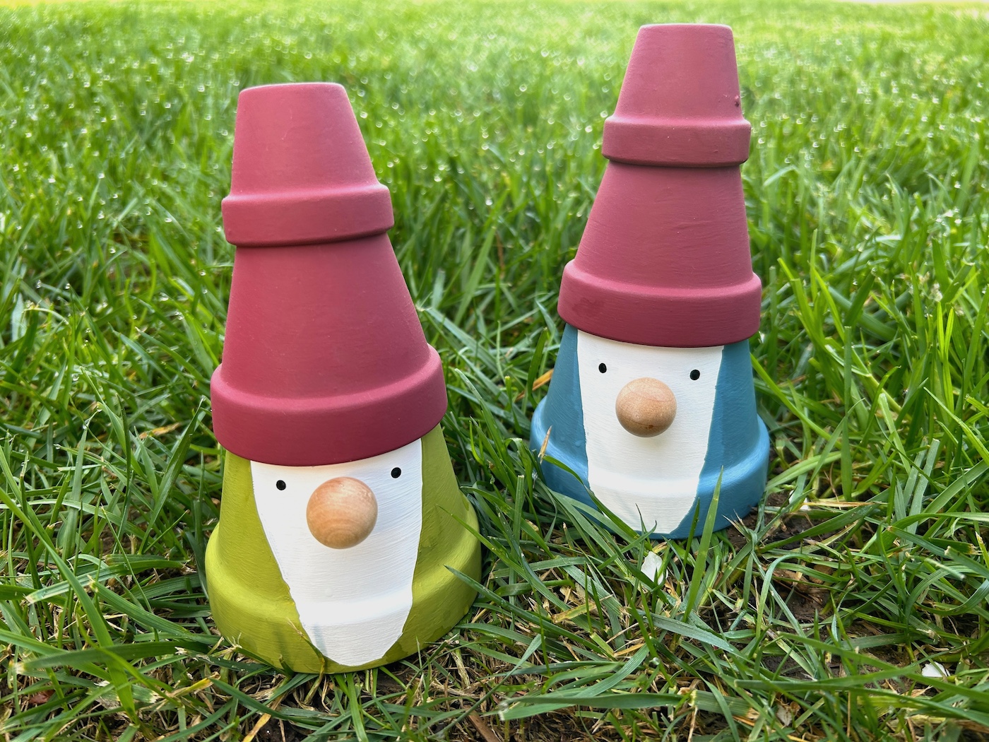 gnomes made out of clay pots