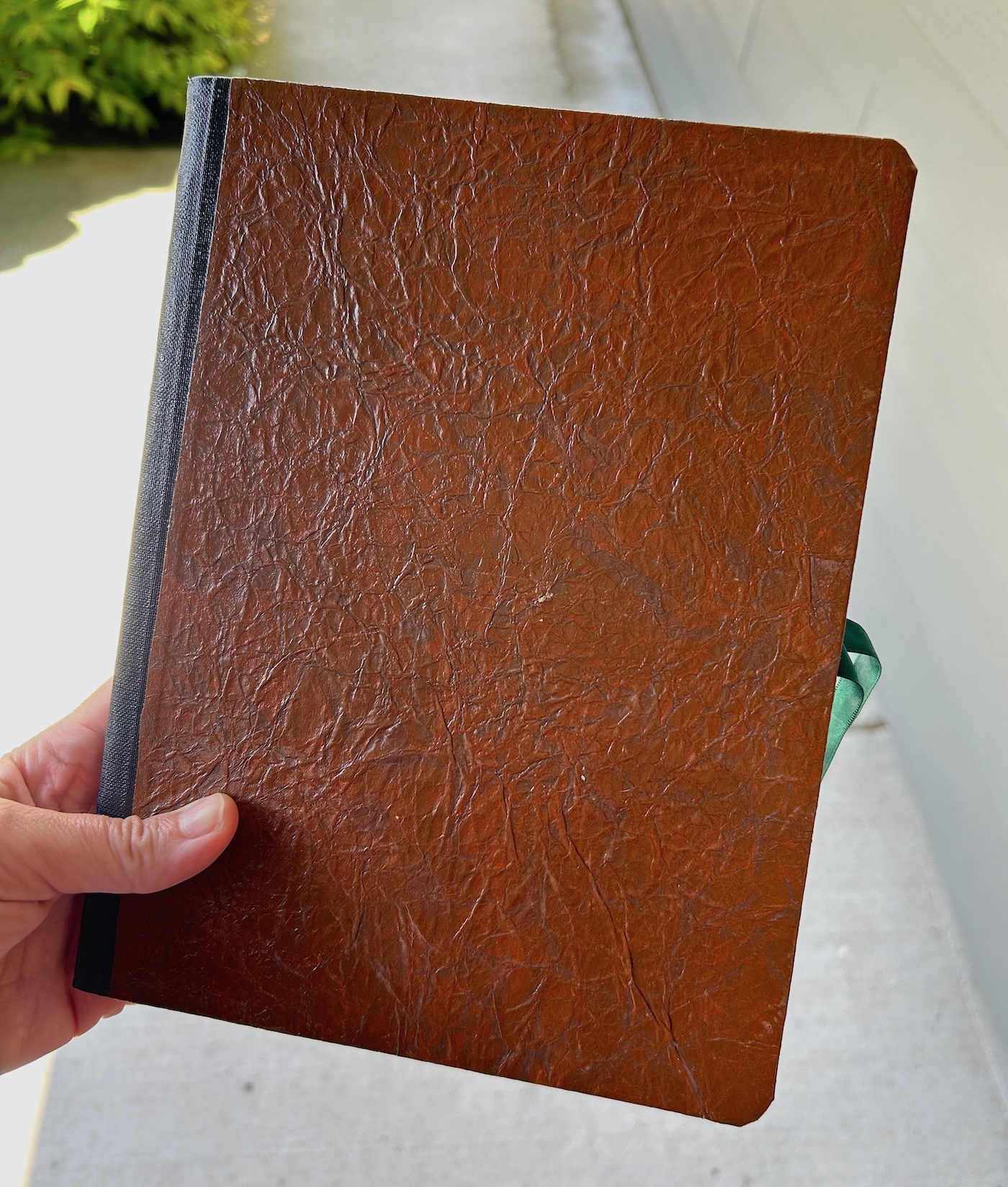 diy faux leather journal cover