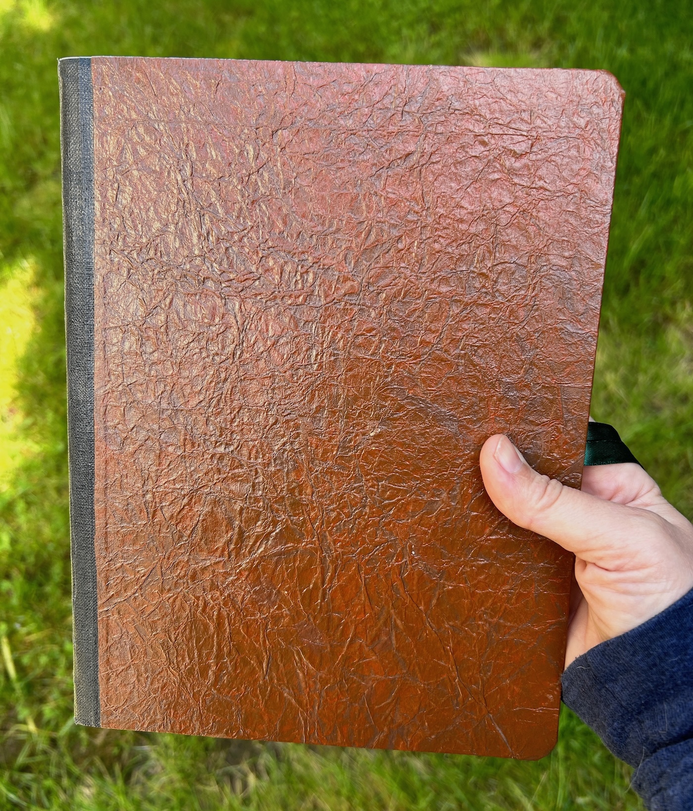 how to make a leather book cover