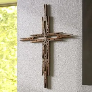 make a clothespin cross the easy way