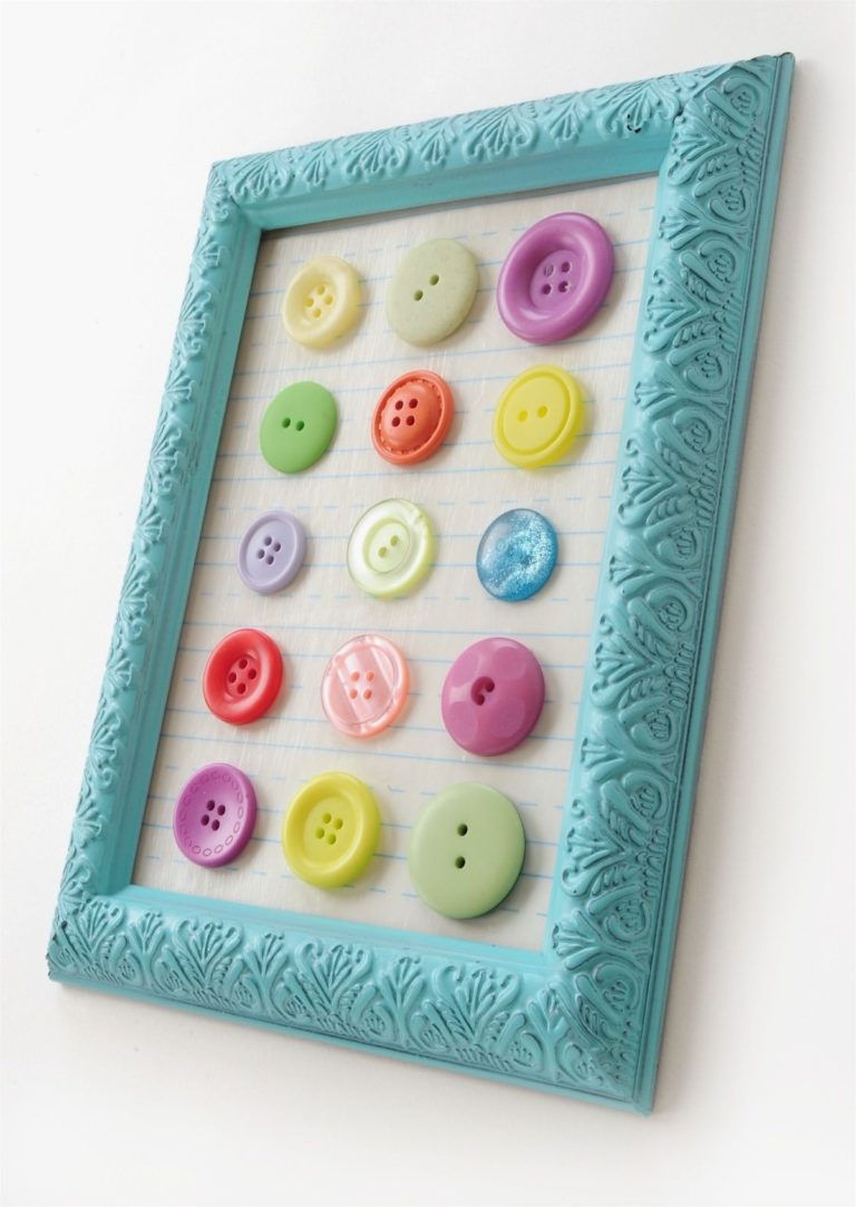 DIY Button Wall Art