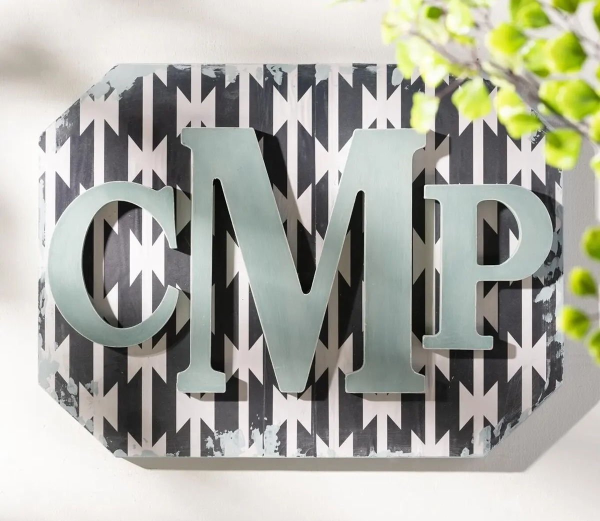monogram plaque